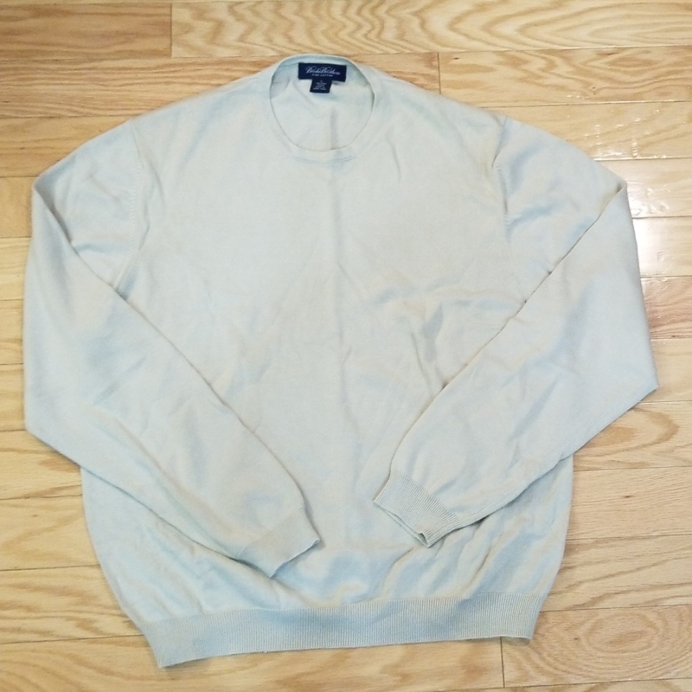 Brooks Brothers Crewneck Sweater Tan Large